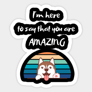 Amazing Dog Sticker